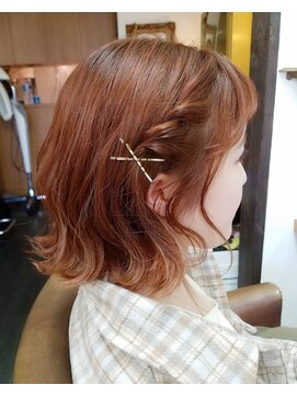 プリーム ヘアー(Pleame hair) オレンジカラー