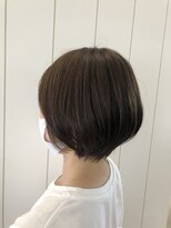 アドラーブル 女池店(adorable) 30代40代★大人可愛い丸みくびれ小顔ショート×ブラウンアッシュ