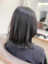 ネオリーブアイム 横浜西口店(Neolive aim)&nbsp;グレージュ/ワンカールでまとまるボブ【横浜】w