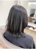 グレージュ/ワンカールでまとまるボブ【横浜】w