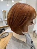 春先も可愛いショートオレンジ