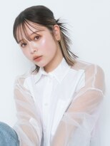 バイオレット 横浜店(Violet)&nbsp;ぱっつん前髪インナーカラーミディアムロブ