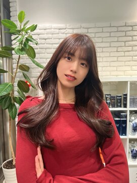 ディフィーノ 青山(DIFINO) 韓国/レイヤーロング/ヨシンモリ/チョコレートブラウン