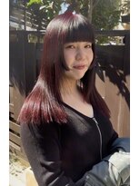 【ブリーチなしチェリーレッド】