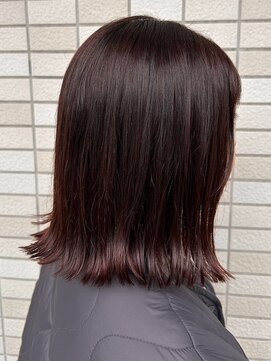 アルファ 我孫子店(alpha) ピンクブラウン/切りっぱなし/ピンク/外はね/髪質改善/我孫子