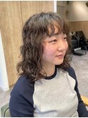 ミディアム/外国人風パーマ/くせ毛パーマ