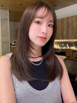 グランド(GRAND)&nbsp;セミロング30代40代ストレートレイヤー前髪なし前髪あり表参道