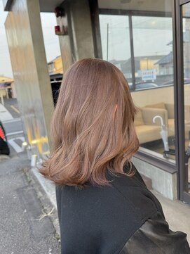 トテ(tote.) 王道ミルクティーベージュケアブリーチ透明感カラー