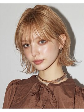 ジュール 新宿(Joule) 新宿/新宿駅/レイヤーカット/ダブルカラー/顔周り/ボブ/ブリーチ