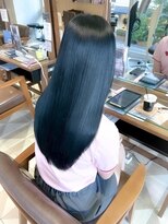 バブ バイネオリーブ(Bab by neolive)&nbsp;ブルーブラック/レイヤーカット/韓国ヘア/夏/自由ヶ丘