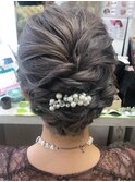 ヘアセット/ヘアアレンジ/結婚式お呼ばれヘア