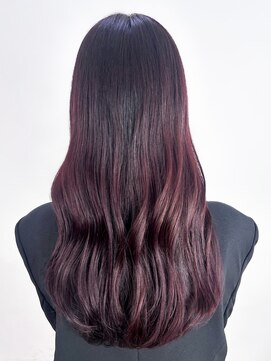 アルバム 新宿(ALBUM SHINJUKU) ロングフェイスフレーミングおくれ毛暗めカラー_ba566911