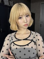 サンドイエナ 横浜店(sand yena)&nbsp;くびレイヤーボブルフネビージュ小顔ワンレンこなれミディ