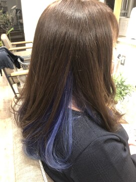 グリット(glit) インナーカラー×サファイアネイビー