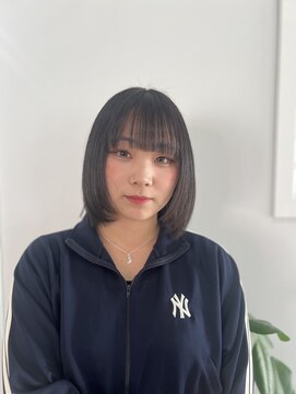 タイドヘアー(tide hair) 顔まわりレイヤーボブ×ダークグレージュ