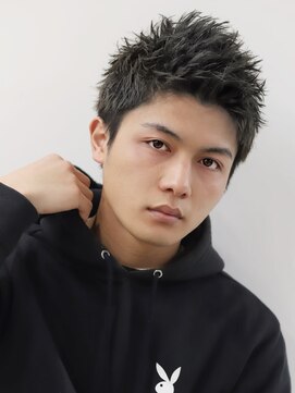 リップス 表参道店(LIPPS) アップバングツーブロック刈り上げ黒髪短髪