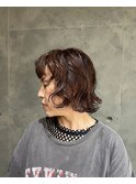 ノーパーマ。癖毛を活かしたボブ
