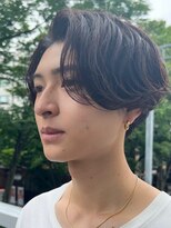 オルト(Altn) 大人の波巻きスパイラルパーマミディアムロングメンズカットヘア