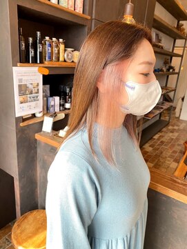 ベランダ(veranda) インナーカラーピンクベージュ