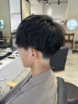 ビューバイネオリーブ 用賀店(Beau'r by neolive) アッシュブラックカルマパーマベリーショートダークアッシュ