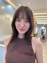 ジーナ 南草津(Zina)&nbsp;髪質改善＊外ハネ秋色ロブ＊美髪【Zina南草津】