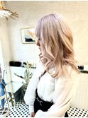 【KOS 立川】セミロング×ホワイトベージュ