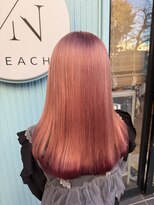 アン ブリーチ(UN BLEACH)&nbsp;ブリーチ2回～ピンクベージュ×裾カラー♪