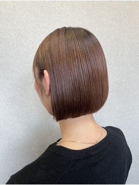 アンドモコ(&moko) ミニボブ×ライトブラウン