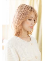 カバーヘア ブリス 川口(COVER HAIR bliss) ホワイトブロンドハイトーンカラーウルフカットZ川口10代20代