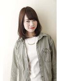 【新宿】大人可愛いダークブラウン艶髪レイヤーヘア(加藤静華)
