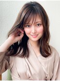 【NEW OPEN】小顔前髪あり後れ毛サイド バングメルティカラー