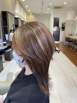 ヘアメイク アリエス 岩切店(HAIR MAKE aries) 大人ウルフハイライトカラー 白髪ぼかし 仙台 岩切 脱白髪