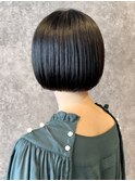 20代30代ボブ/切りっぱなし/酸性縮毛矯正/学割/ショートボブ