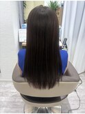 ナチュラルストレート 赤みのないミルキーブラウン　