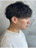 シャドウパーマメンズパーマメンズマッシュ群馬高崎眉毛韓国風