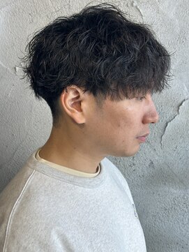 ニアウ 高崎店(Niau) シャドウパーマメンズパーマメンズマッシュ群馬高崎眉毛韓国風