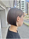 20代30代コンパクトミニボブ秋冬ヘア大人スタイル