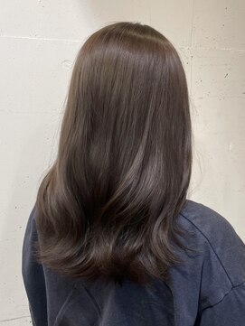 オーガニック リブ 川越(organic+live) 冬の透明感◎ブラウンベージュロング×グレージュカラー