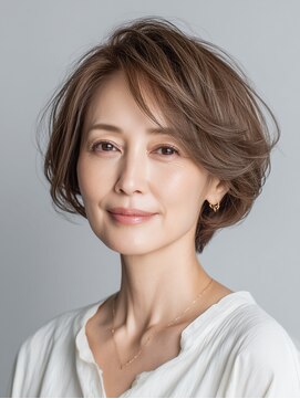 ビフィーノ リルネ(Bifino Rilune) クラゲヘアー/小顔/ココアベージュ/オリーブグレー/川西