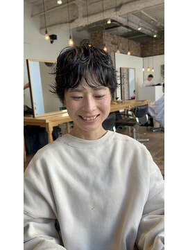 ホヌン 茅ヶ崎(Honnun) 抜け感×ショートパーマ/茅ヶ崎