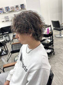 ネクスト 静岡店(NEXT) サーフカール　メッシュハイライト　メンズパーマ