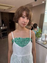 QUON&nbsp;フレンチカールボブ×ベージュカラー