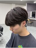 宇都宮メンズカットメンズパーマシースルーフェザー
