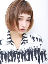 ユージュアル(THE USUAL) デジタルパーマミルクティーブロンドワンホンレイヤー夏 67
