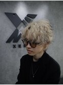 ニュアンスウルフ/波巻きツイストスパイラル/シャドウパーマ