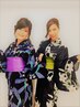 【夏祭りコース】　ヘアセット+浴衣着付け→11000