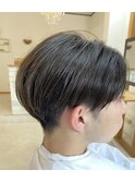 センター分けマッシュ