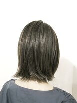 ローグ ヘアー 金町店(Rogue HAIR) ローグ金町(TAKA)大人かわいいハイライトくすみブルー外ハネボブ