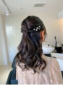 【ハーフアップ】ヘアセット