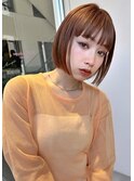 あごラインのヘルシースタイルぷつっとボブ